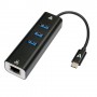 V7 V7UCRJ45USB3 hub di interfaccia USB tipo-C 1000 Mbit/s Nero (V7UCRJ45USB3)