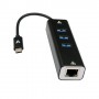 V7 V7UCRJ45USB3 hub di interfaccia USB tipo-C 1000 Mbit/s Nero (V7UCRJ45USB3)