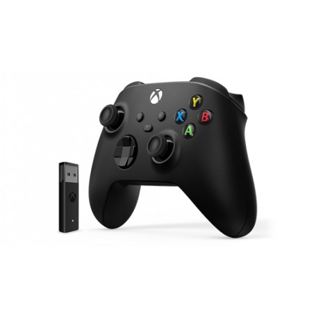 Microsoft Xbox Wireless Controller + Wireless Adapter for Windows 10 Nero Gamepad PC, Xbox One, Xbox One S, Xbox One (1VA-00002)