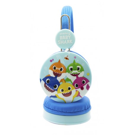 OTL Technologies Baby Shark Cuffie Cablato A Padiglione MUSICA Blu (BS0661)