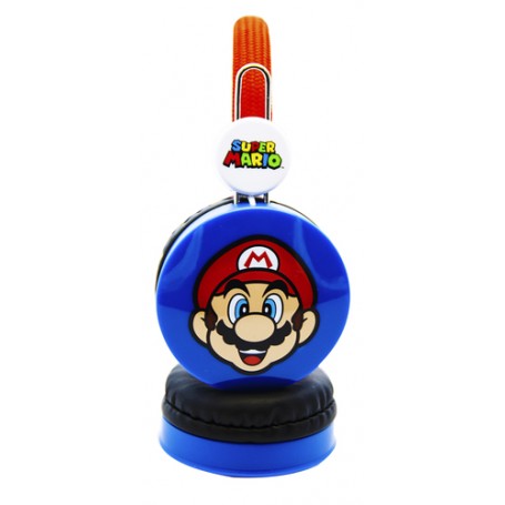 OTL Technologies Super Mario Cuffie Cablato A Padiglione MUSICA Blu, Rosso (SM0666)