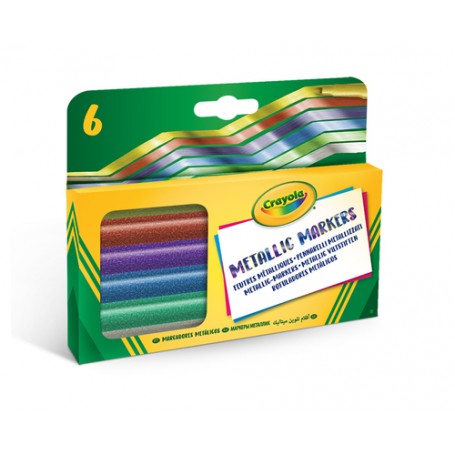 Crayola 58-8828 marcatore Metallico, Multicolore 6 pz (58-8828)