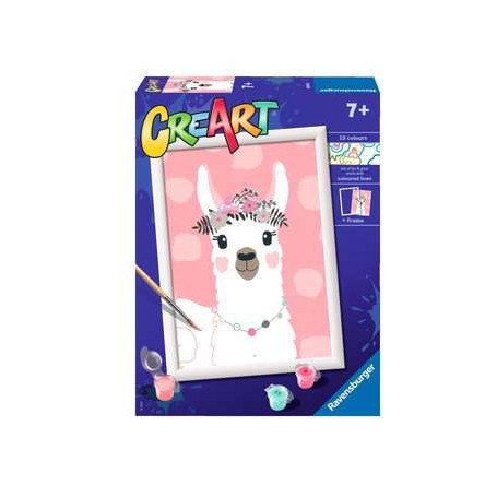 Ravensburger CreArt No Drama Llama Colore per kit di verniciatura in base ai numeri (28934)