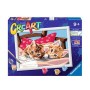 Ravensburger CreArt Two Cuddly Cats Colore per kit di verniciatura in base ai numeri (28938)