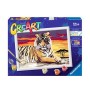 Ravensburger CreArt Majestic Tiger Colore per kit di verniciatura in base ai numeri (28937)