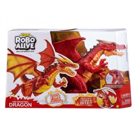 ZURU Robo Alive Ferocious Roaring Dragon Battery-powered Robotic Toy (7115A)