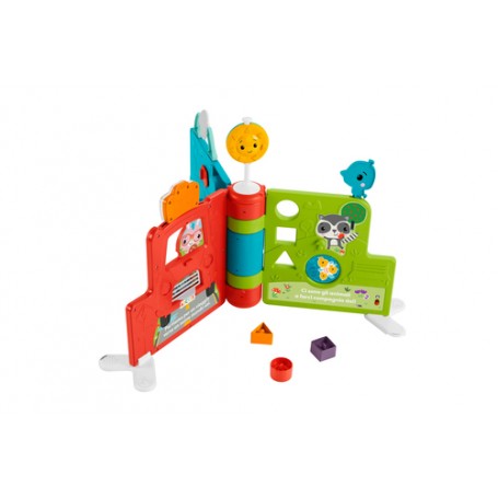 Fisher-Price ​ - Libro Gigante delle Attività 2-in-1, edizione italiana, giocattolo elettronico didattico e centro a (HCL05)