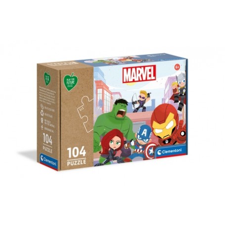 Clementoni Marvel Avengers Puzzle di contorno 104 pz (27528A)