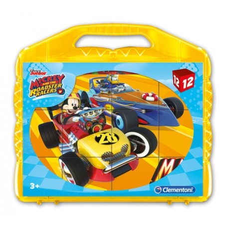 Clementoni Disney Mickey and the Roadster Racers Puzzle a blocchi 12 pz (41183B)