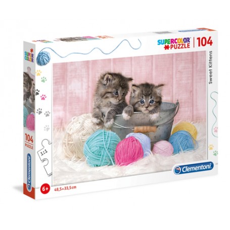Clementoni Sweet Kittens Puzzle 104 pz (27115)