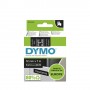 DYMO D1 - Standard Etichette - Bianco su nero - 12mm x 7m (S0720610A)