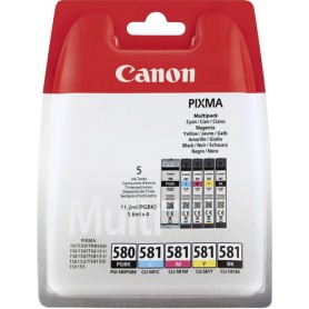 Canon PGI-580/CLI-581 cartuccia d'inchiostro Originale Nero, Ciano, Magenta, Giallo (2078C005)