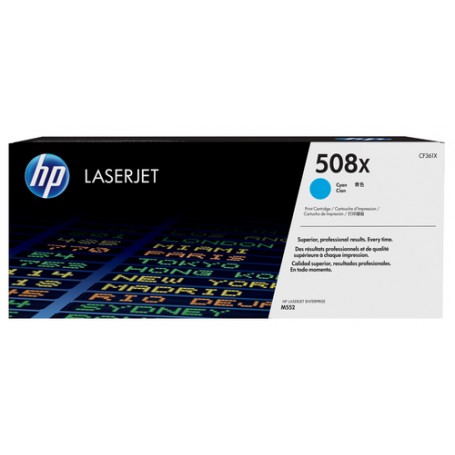 HP Cartuccia Toner ciano originale ad alta capacità LaserJet 508X (CF361X)