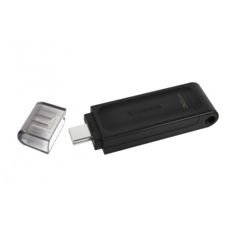 Kingston Technology DataTraveler 70 unità flash USB 32 GB USB tipo-C 3.2 Gen 1 (3.1 Gen 1) Nero (DT70/32GB)