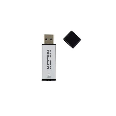 Nilox 4GB USB2.0 unità flash USB USB tipo A 2.0 Argento (U2NIL4BL002)