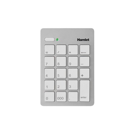 Hamlet Numeric Keypad tastierino numerico usb 2.0 argento (XKPADUSV)