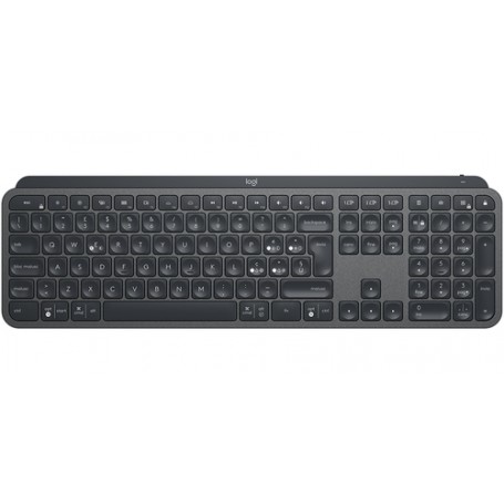 Logitech MX Keys Advanced Wireless Illuminated Keyboard tastiera RF senza fili + Bluetooth QWERTY Italiano Grafite (920-009409)
