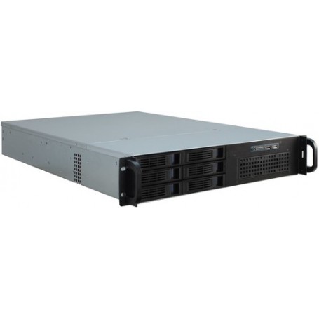 Inter-Tech IPC 2U-2406 Supporto Nero, Argento (88887196)