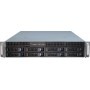 Inter-Tech IPC 2U-2408 Supporto Nero, Acciaio inossidabile (88887117)