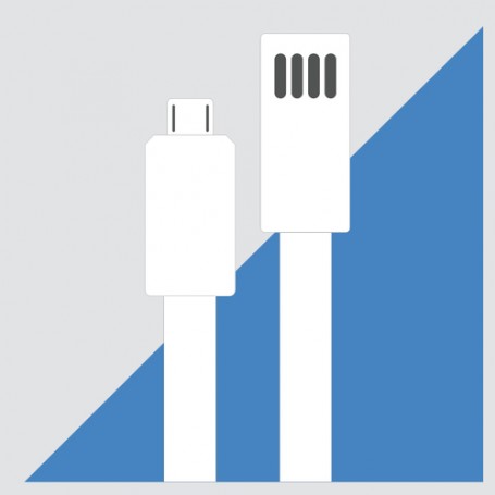 Microtech ET97WS/C2 cavo USB 1 m USB 2.0 USB A Micro-USB B Bianco (ET97WS/C2)