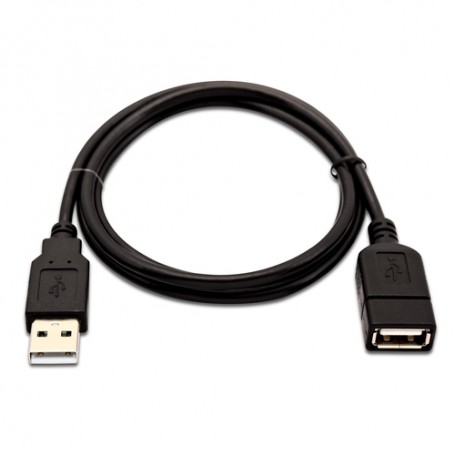 V7 1 metro (3,3 piedi) USB M/F cavo estensione, nero (V7USB2EXT-01M-1E)
