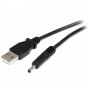 StarTech.com Cavo di alimentazione USB a spina 5,5mm - Connettore barrel Jack di tipo H - 5V DC - 2m (USB2TYPEH2M)
