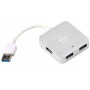 i-tec Metal U3HUBMETAL402 hub di interfaccia 5000 Mbit/s Argento (U3HUBMETAL402)