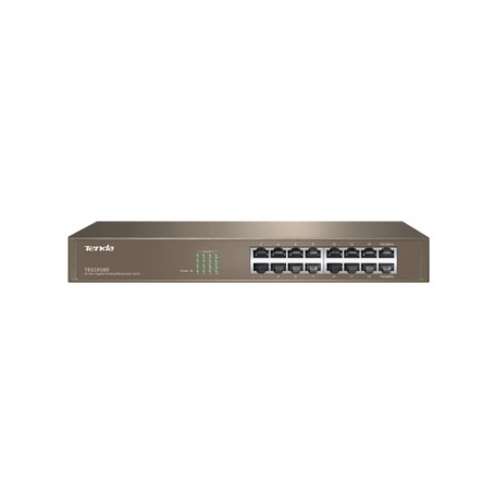 Tenda 16-port Gigabit Ethernet Switch Non gestito Blu (TEG1016D)