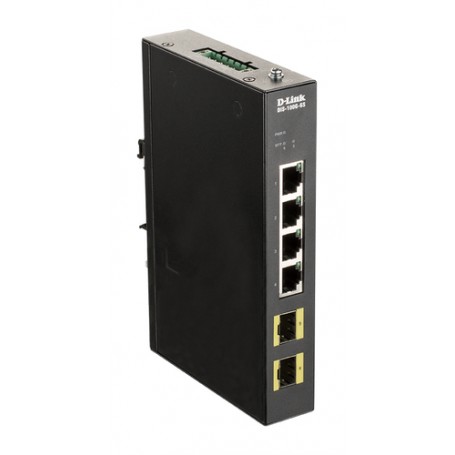 D-Link DIS-100G-6S switch di rete Gestito Gigabit Ethernet (10/100/1000) Nero (DIS-100G-6S)