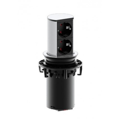 Bachmann 928.002 presa energia Nero, Argento (928.002)