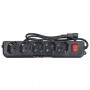 Vultech MU-UPS01 prolunghe e multiple 1,5 m 5 presa(e) AC Nero (MU-UPS01)