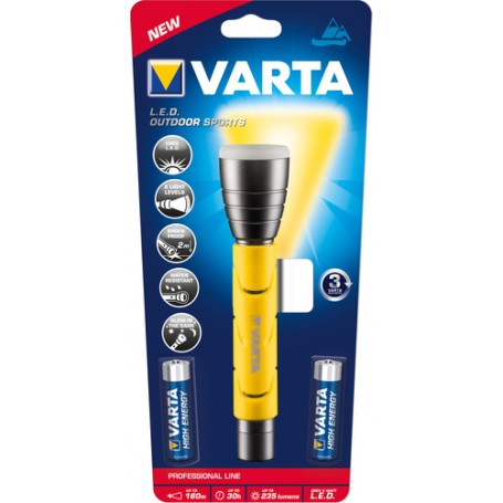 Varta 18628101421 Nero, Giallo Torcia a mano LED (18628101421)
