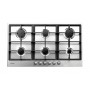 Candy Timeless PG960/1SXGH Acciaio inossidabile Da incasso 90.9 cm Gas 6 Fornello(i) (33801152)