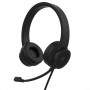 Celly SWHeadset Auricolare Cablato A Padiglione Musica e Chiamate Nero (SWHEADSETBK)