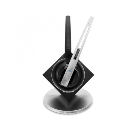 EPOS | SENNHEISER IMPACT DW Office ML - EU Auricolare Wireless A clip, A Padiglione, Passanuca Ufficio Nero, Argento (1000529)