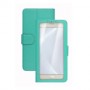 Celly Unica View custodia per cellulare 11,4 cm (4.5") Custodia a libro Turchese (UNICAVIEWLTF)