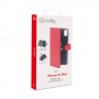 Celly Wally custodia per cellulare 16,5 cm (6.5") Custodia a borsellino Rosso (WALLY999RD)