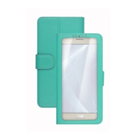Celly Unica View custodia per cellulare 12,7 cm (5") Custodia a libro Turchese (UNICAVIEWXLTF)