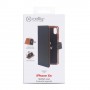 Celly WALLY998 custodia per cellulare 15,5 cm (6.1") Custodia a borsellino Nero, Marrone (WALLY998)