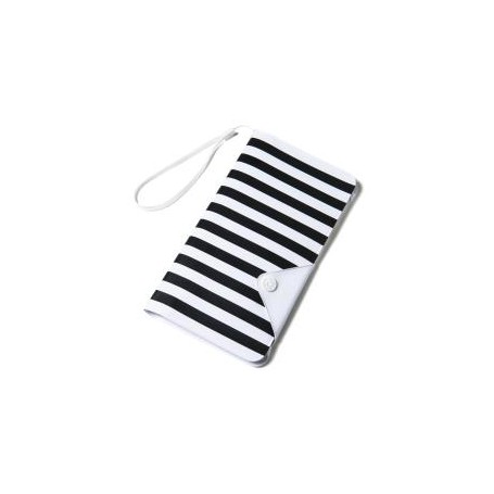 Celly SPLASHWALLETWH custodia per cellulare 14,5 cm (5.7") Custodia a borsellino Nero, Bianco (SPLASHWALLETWH)
