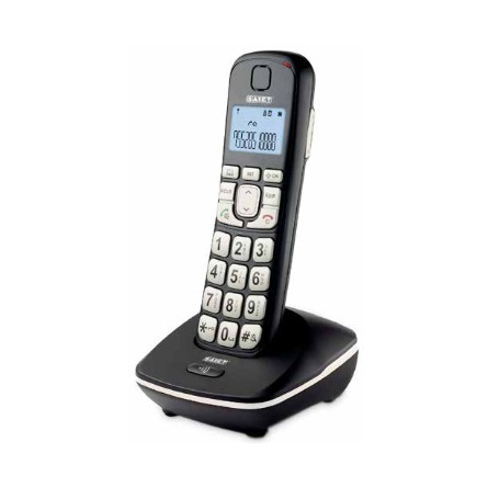 Saiet ERGO Telefono DECT Identificatore di chiamata Nero (13500690)