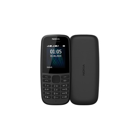 Nokia 105 4,5 cm (1.77") 73,02 g Nero Telefono cellulare basico (16KIGB01A08)