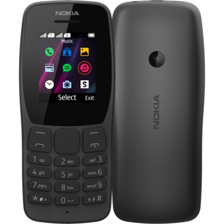 Nokia 110 4,5 cm (1.77") Nero Telefono cellulare basico (16NKLB01A11)