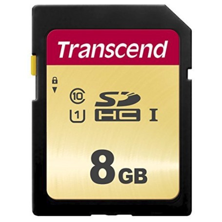 Transcend 8GB, UHS-I, SD SDHC MLC Classe 10 (TS8GSDC500S)