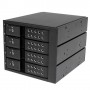 StarTech.com Sistema Backplane mobile per rack hot-swap portatili a 4 bay alloggiamenti per HDD SAS II / SATA III (HSB4SATSASBA)