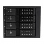 StarTech.com Sistema Backplane mobile per rack hot-swap portatili a 4 bay alloggiamenti per HDD SAS II / SATA III (HSB4SATSASBA)