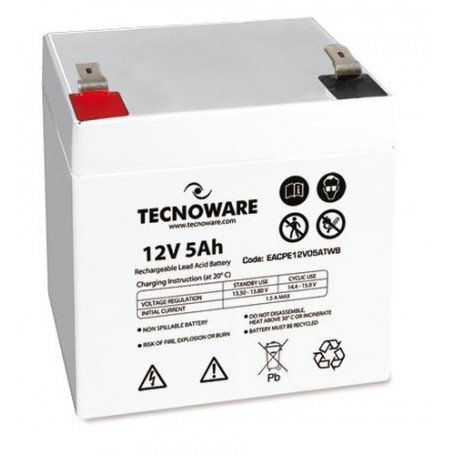 Tecnoware 5Ah Lead Acid Acido piombo (VRLA) 12 V (EACPE12V05ATWB)