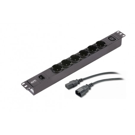 APC EPDU1010B-SCH unità di distribuzione dell'energia (PDU) 7 presa(e) AC 1U Nero (EPDU1010B-SCH)