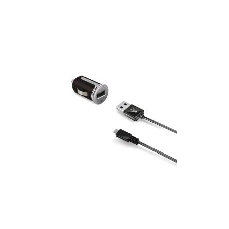 Celly CCUSBMICRO Caricabatterie per dispositivi mobili Nero, Argento Auto (CCUSBMICRO)