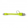 Celly USBMICROKEYGN cavo USB 0,12 m USB 2.0 USB A Micro-USB B Verde (USBMICROKEYGN)